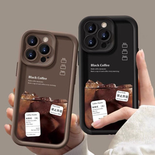  Ốp Điện Thoại Cà Phê Đá Cho Xiaomi Redmi Note 13 11 12 Pro Plus 5G Turbo 3 12S 11S 10S 10 9S 9 Pro Redmi 12 12C 10C 13C Americano Cà Phê Silicon Chống Sốc Vỏ Mềm 