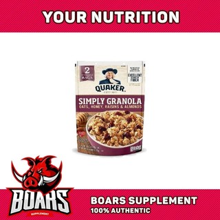 QUAKER OATS SIMPLY GRANOLA - YẾN MẠCH ĂN LIỀN MIX MẬT ONG, NHO SẤY, HẠNH NHÂN (2 lbs)