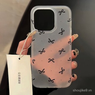 Nơ Thích Hợp Cho Apple 15promax Vỏ Điện Thoại Phong Cách Mới 14Plus Chấm Bi Trong Suốt Mềm xs11xr78p BNVG