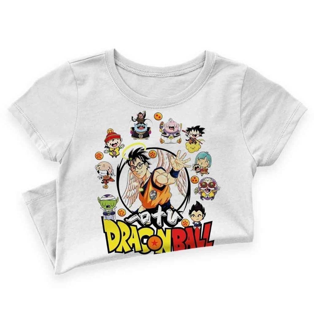 2024 Cotton Áo Thun Anime Hoạt Hình Rồng Bóng Son Goku Manga Akira Toriyama In Cho Nữ 100 Chiếc