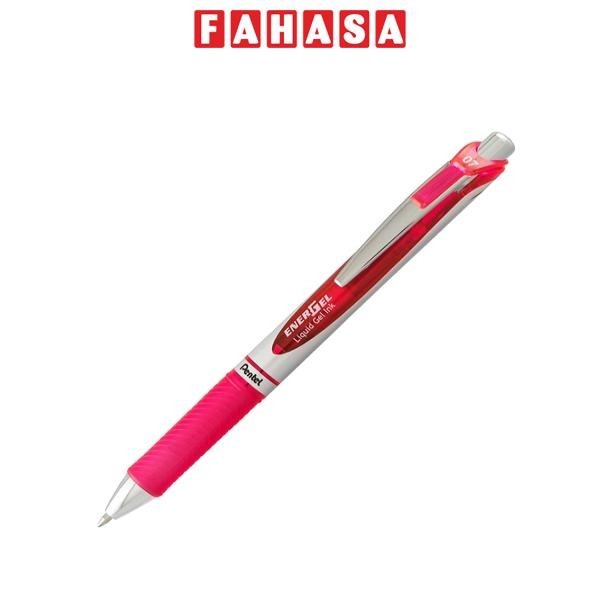 Bút Gel Bấm 0.7mm Pentel BL77-P - Màu Hồng