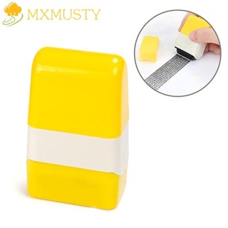 Mxmusty hướng dẫn sử dụng con lăn tem phụ kiện văn phòng bảo vệ quyền riêng tư con dấu bảo mật con dấu bảo vệ trộm con dấu bí mật con lăn tự che dấu niêm phong tem