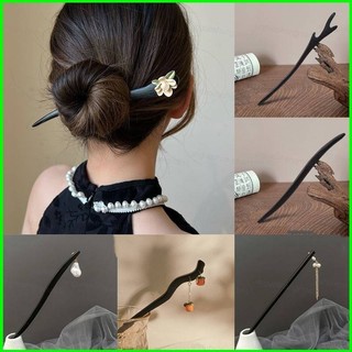 Kẹp tóc bằng gỗ mới nữ Trung Quốc đơn giản hiện đại Hanfu phụ kiện tóc mũ đội đầu