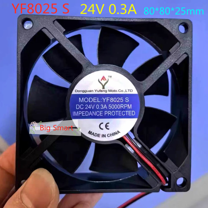 1 Máy Tính YF8025 S DC 24V 0.30A 8025 Quạt Làm Mát 80x80x25mm YF8025S