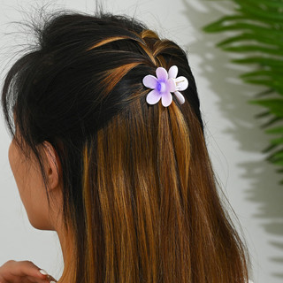4cm Gradient Hoa Kẹp Tóc Trứng Hoa Nữ Cá Mập Kẹp Phụ Kiện Tóc