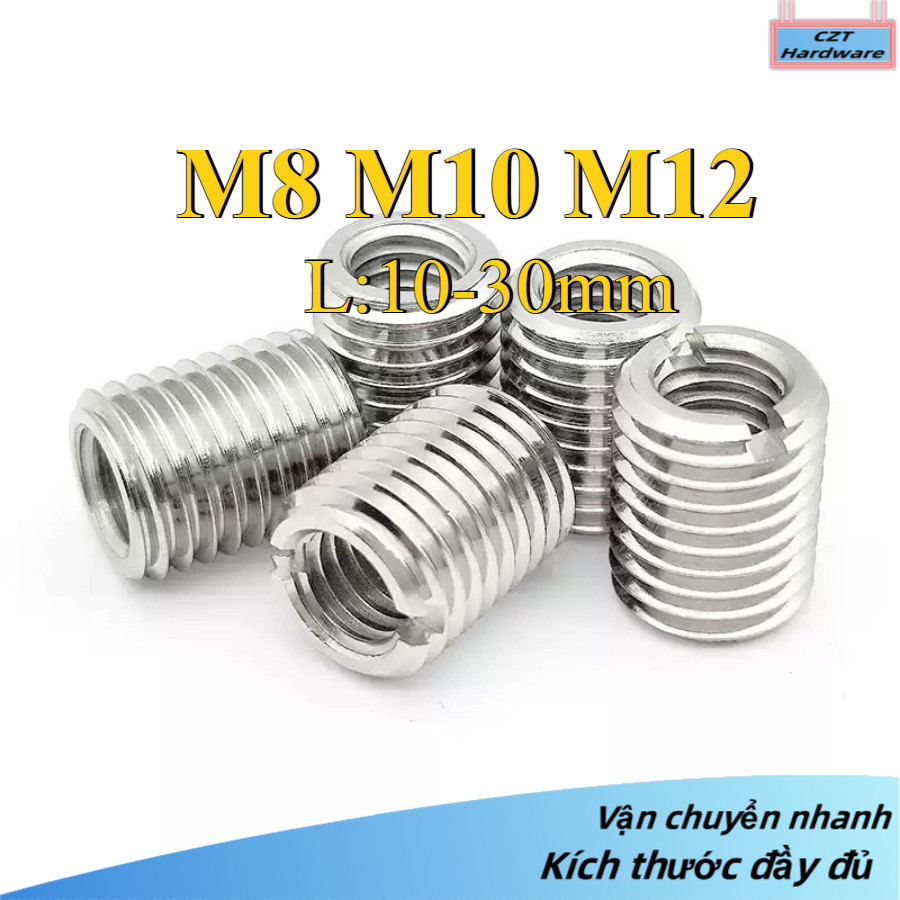 Ren cấy ốc ，Quy lô cấy chân ren các loại inox 304，nối ren trong ren ngoài  M8 / M10 / M12 (DM-CZT1)