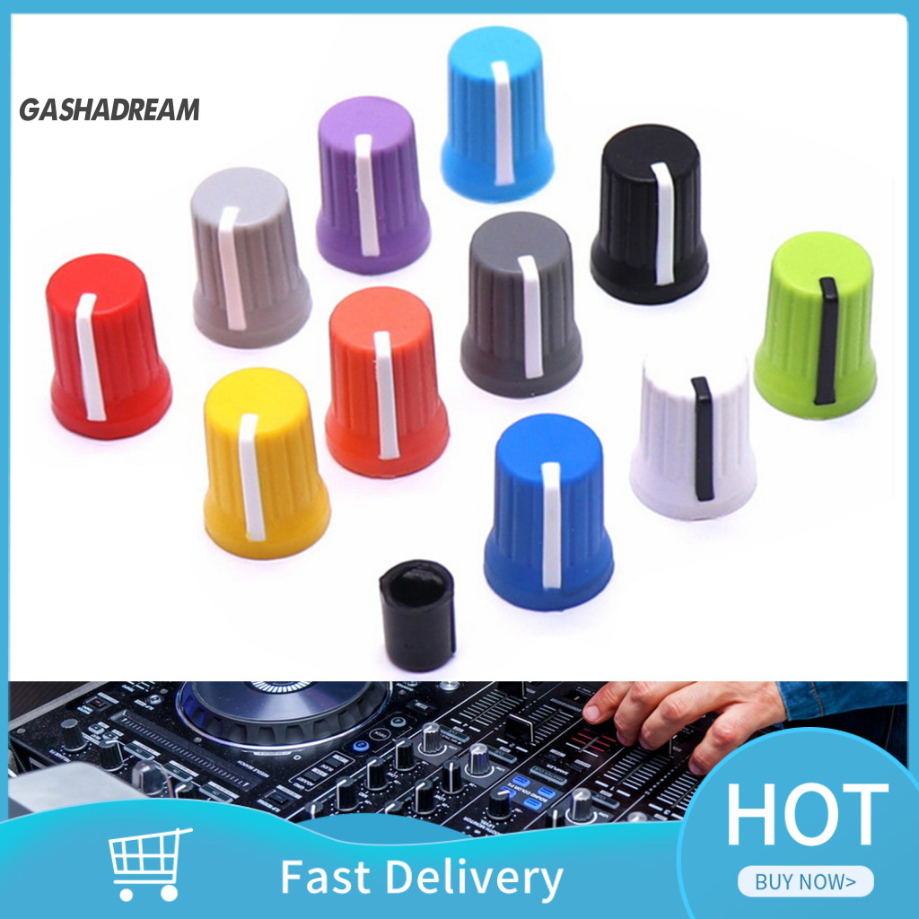 Cod| Công Thái Học Núm Mũ Xoay Núm 5 Chiếc Đa Năng Eq Xoay Núm Thay Thế Kích Thước Mini Equalizer Po