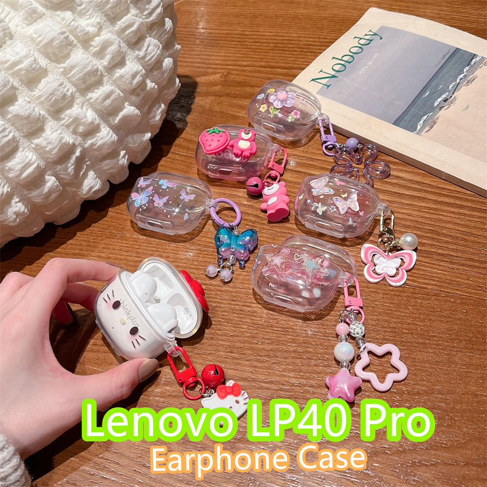 【imamura】Cho Lenovo LP40 Pro ốp tai ng Case Dễ thương phim hoạt hình Vỏ Bảo Vệ Hộp Sạc Tai Nghe