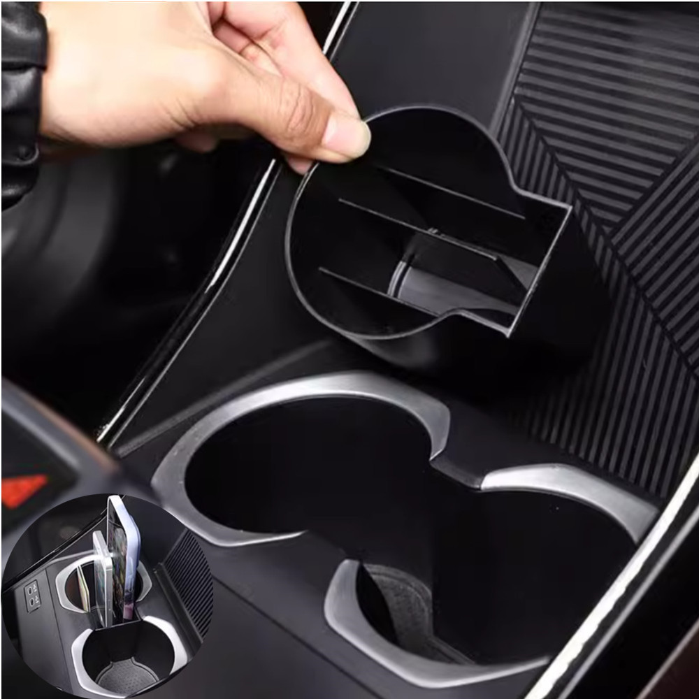 Dành Cho Xe BMW X1 iX1 U10 U11 2023 2024 + Đen ABS Xe Điều Khiển Trung Tâm Nước Giá Đỡ Phân Vùng Tổ 