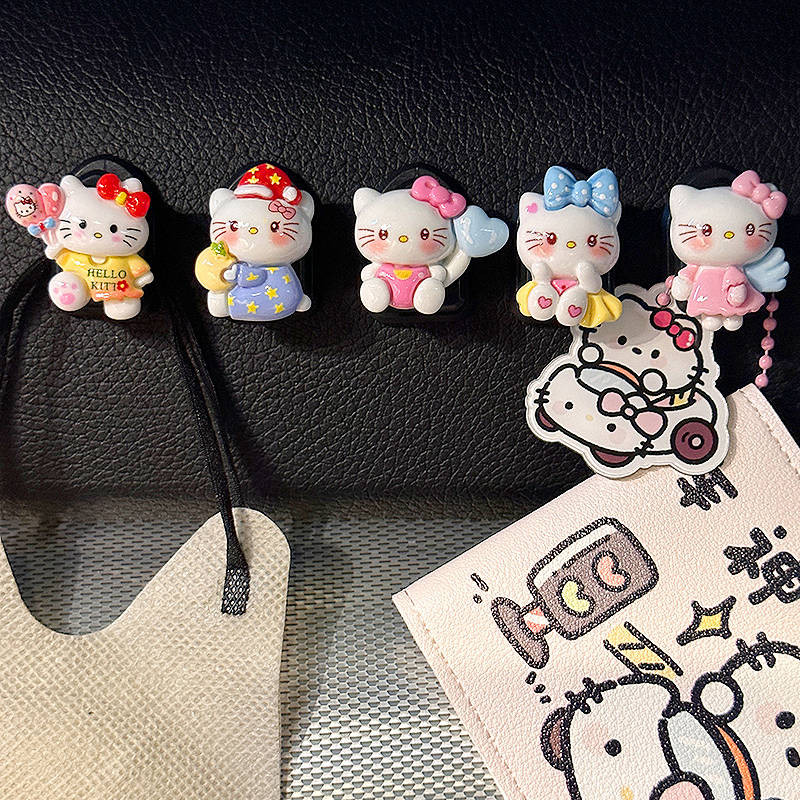 Cartoon Hook Adhesive Storage Wall Hanging Punch-Free Hanging Hook Seamless Car Hook Paste Hook 1qhf