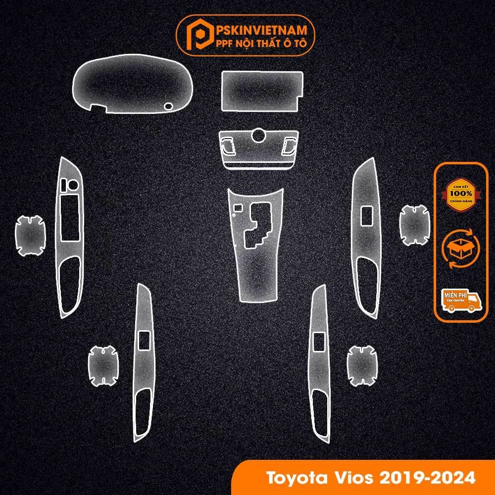 [Toyota Vios 2019-2024] Dán PPF trong suốt bảo vệ nội thất xe Toyota Vios 2019-2024 - Pskin.Vn