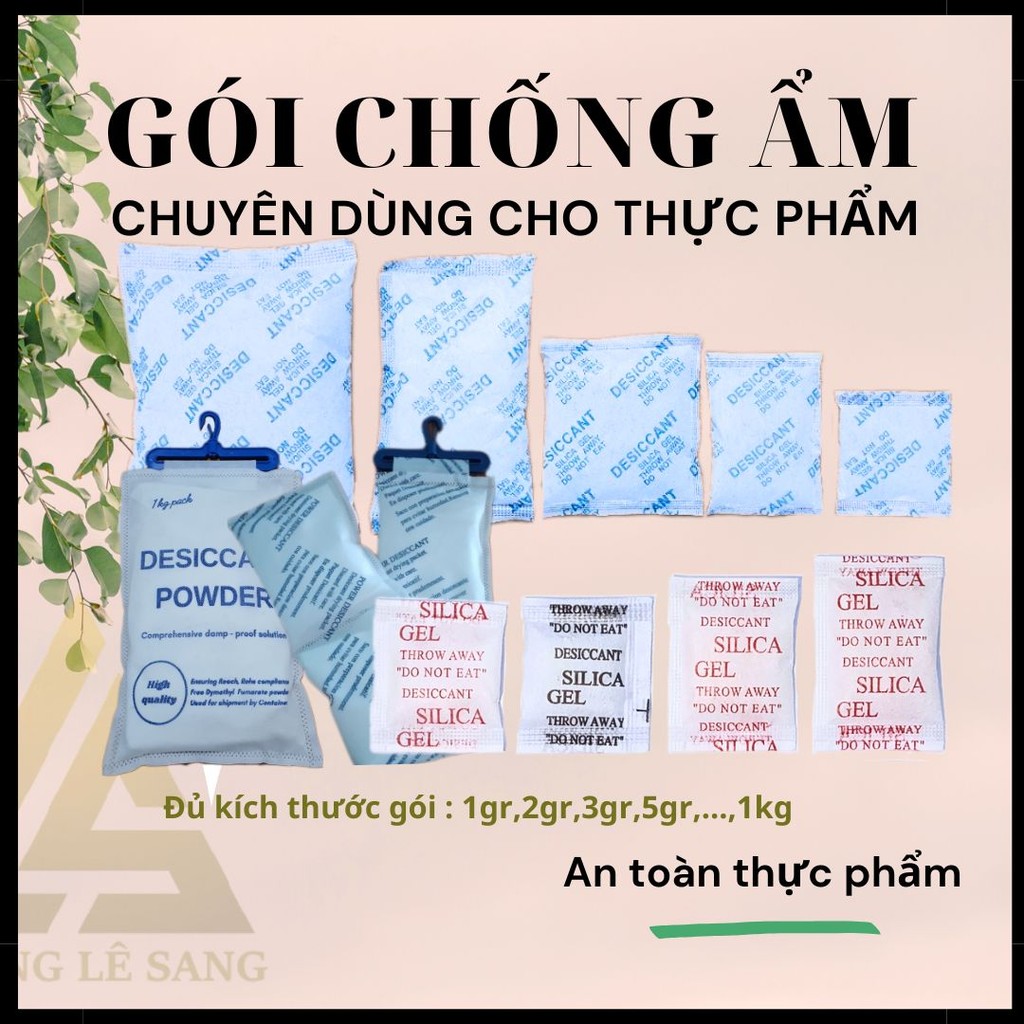 Gói chống ẩm chuyên dùng cho thực phẩm và đóng gói đủ tiêu chuẩn…