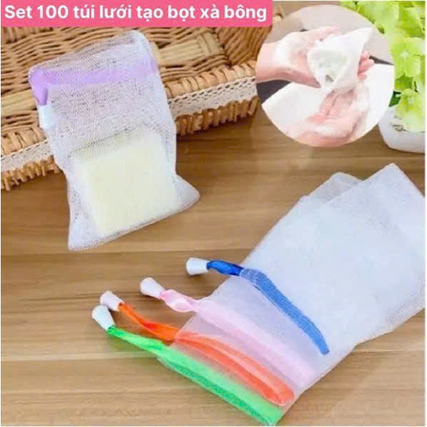 01 CHIẾC Túi Lưới Tạo Bọt Xà Phòng M85