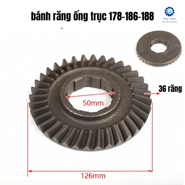 Bánh răng vành chậu, bánh răng ống trục, bánh răng trục lục giác 30 răng, 36 răng máy cày 173-178-18