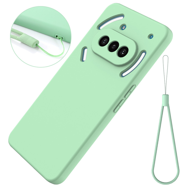 For Nothing Phone 3a Case ELVEV Soft Premium Liquid Silicone Strap Cover có khóa bên trong