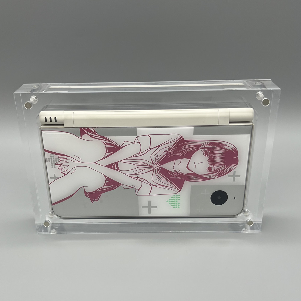 NSLikey Hộp lưu trữ bảng điều khiển vỏ từ tính acrylic trong suốt cao cho bộ điều khiển Nintendo DSi