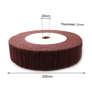 Đĩa bánh xe đánh bóng nắp bằng sợi Nylon 6 "/ 8" Vải mài mòn không dệt 320 Grit