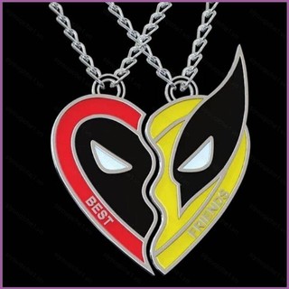 Deadpool Wolverine Best Friends Vòng cổ móc khóa túi đeo tay mặt dây chuyền vòng chìa khóa