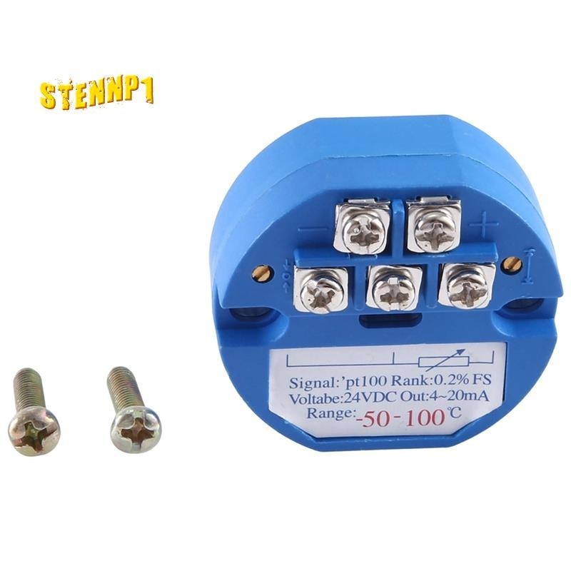 Mô-đun phát nhiệt độ RTD PT100 Chịu nhiệt -50-100°Đầu ra C DC24V 4-20MA Dễ sử dụng