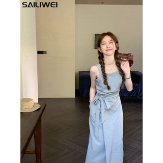 SAILIWEI váy Đầm váy nữ body đầm Stylish Vintage Casual INS WLQ2440YVX 17Z240423