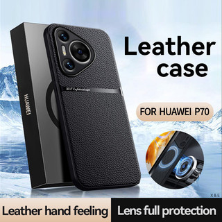 Dành Cho Huawei Pura 70, 70 Pro, 70 Pro Plus Ốp Lưng ELVEV Chống Sốc Siêu Mỏng Da PU Mịn TPU Mềm Bảo Vệ Ống Kính Vỏ Điện Thoại