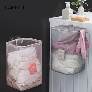 Giỏ đựng đồ giặt CAMELLI1 Lưới treo tường thoáng khí có thể gập lại Bảo quản phòng tắm