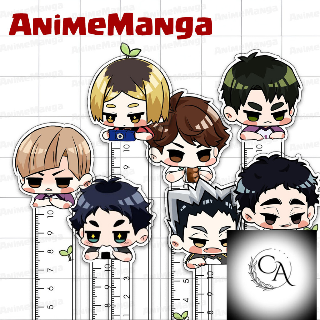 Bóng Chuyền Junior Thước Kẻ Haikyuu Hyuga Shoyo Kageyama Tobio Thước Kẻ 10cm In Theo Yêu Cầu