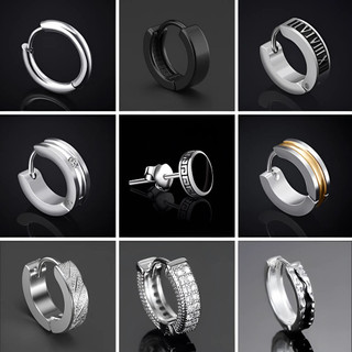  Khuyên Tai Tròn Nam Nữ Xỏ Lỗ Thép Không Gỉ Karin Accessories Bông Tai Titan Phong Cách Hip Hop Thời Trang Cho Nam Và Nữ 