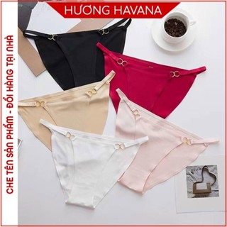 Quần lót nữ đúc su kiểu tam giác dây sườn dẹt đính khóa đồng co giãn Havana FLQ187