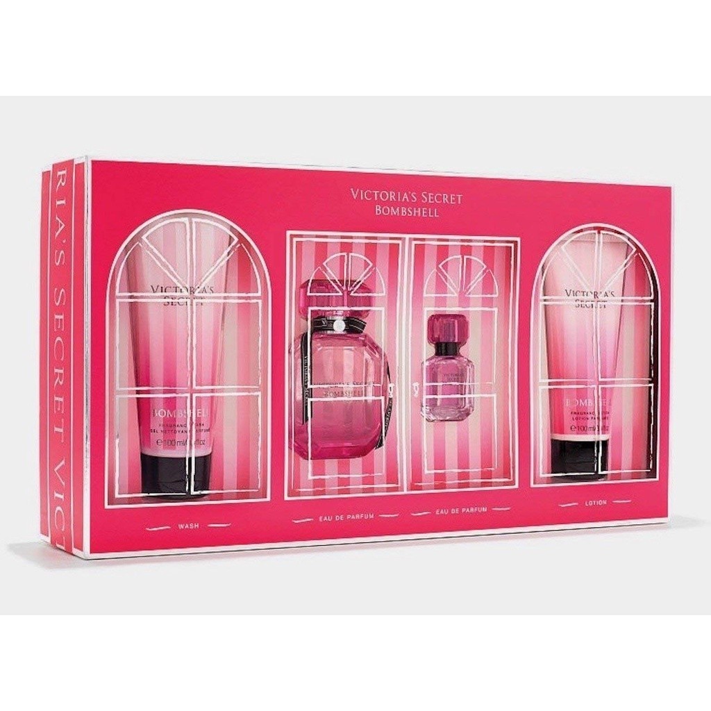 Bộ quà tặng nước hoa, sữa tắm, lotion Victoria's Secret Bombshell Gift Set (Mỹ)