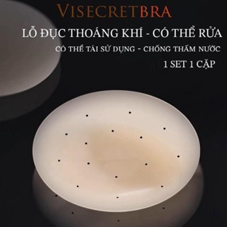 Miếng Dán Silicone Cao Cấp VISECRET Có Lỗ Thoáng Khí Chống Đọng Mồ Hôi Có Thể Tái Sửa Dụng -- 231061