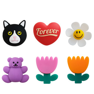 charm Holey shoes 3D Smiling sunflowers cat Shoe Charms Holey shoes sticker dép Holey shoes charm dép Holey shoes