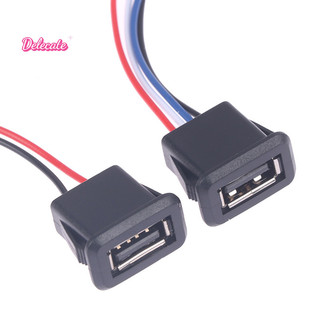 Delecate > cổng kết nối cổng sạc usb2.0 nữ có cáp ổ cắm sạc usb mới