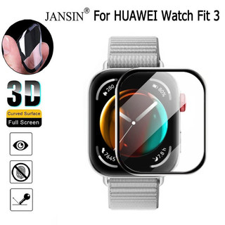 Jansin Bộ Miếng Dán 3D Full Màn Cho Huawei Watch Fit 3 Bảo Vệ Mặt Đồng Hồ Một Cách Trọn Vẹn