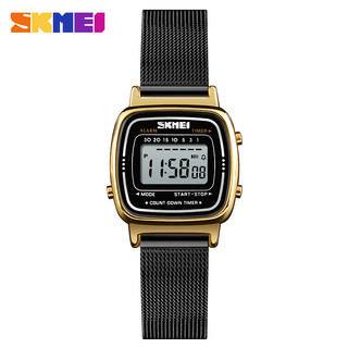 Skmei nữ 3bar chống nước đồng hồ nữ mặt số nhỏ đồng hồ kỹ thuật số relogio feminino đồng hồ thể thao thời trang 1901 1647 1123