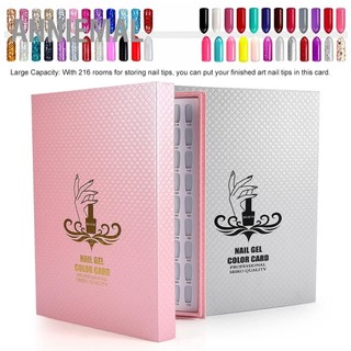 ANNIEMAL 2 Loại 216 Màu Gel Móng Tay Thẻ Sơn Hiển Thị Bảng Xếp Hạng Sách Nghệ Thuật Thể Hiện Kệ