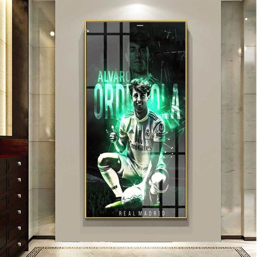 Tranh Laminate Tráng Gương  Cầu Thủ Bóng Đá Nổi Tiếng Iker Casillas  Fernando Torres