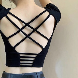 Áo thun ngắn tay có đệm ngực phong cách hàng đầu