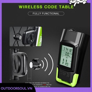[Outdoorsou.vn] Đèn đồng hồ tốc độ còi xe đạp 4000mAh 800LM Đèn pin xe đạp Thiết bị đi xe đạp