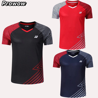 Prowowbreathable ngắn tay khô nhanh áo thun nam nữ thời trang