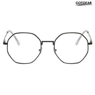 [Got] Kính chặn ánh sáng xanh Unisex Khung hình bát giác Clear View Bản lề mạnh mẽ Bảo vệ mắt Kính Bluelight trong suốt Kính mắt Kính mắt