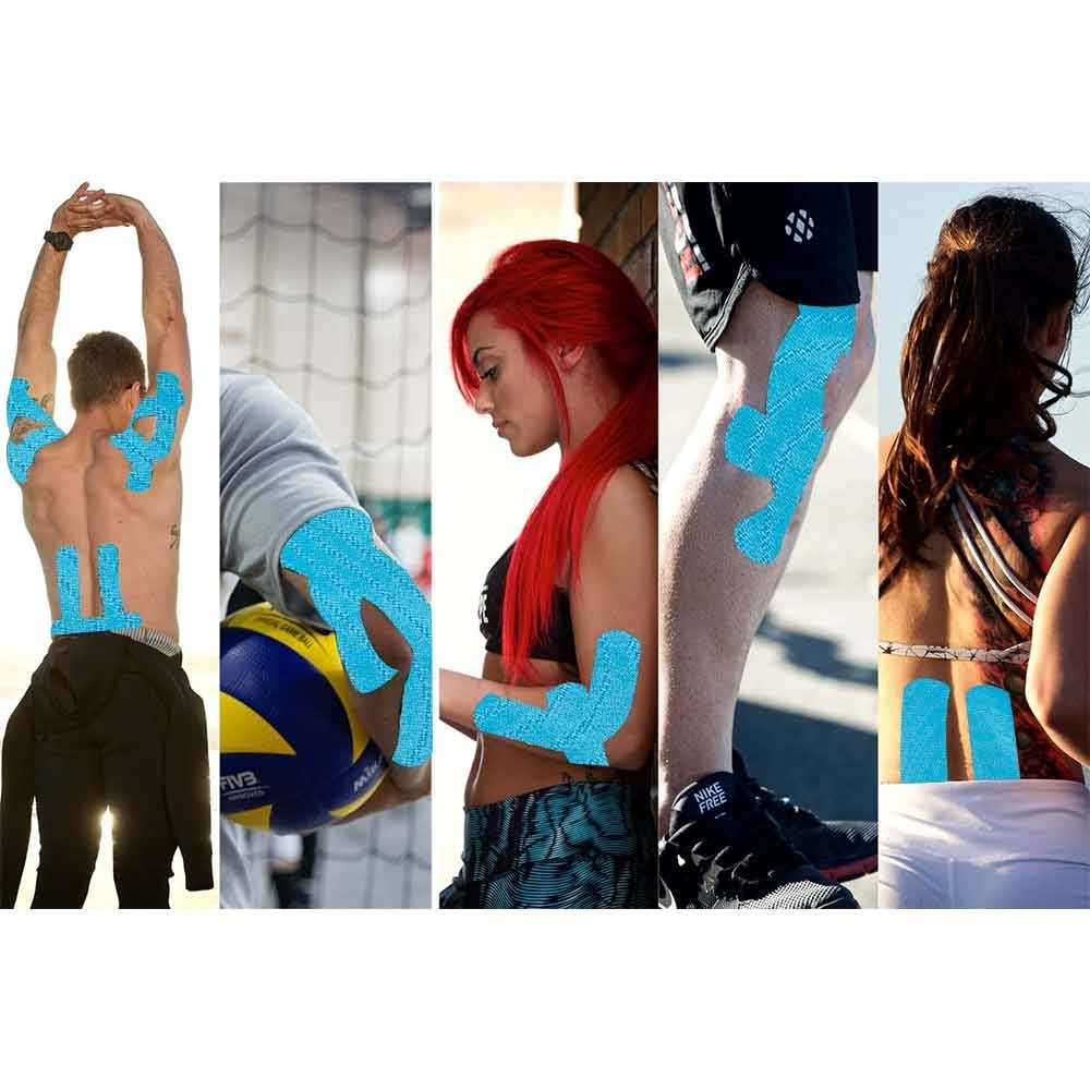 Rocktape Blue Kinesiology Elastic Fitness Sports Recovery Tape 4.5cm x 5m