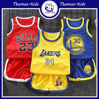  Bộ đồng phục bóng rổ cho trẻ em Bộ đồ thể thao khô nhanh mùa hè Đồ chơi thể thao NBA Terno cho bé trai bé gái 3-13 tuổi