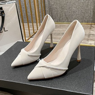  Giày Cao Gót Mũi Nhọn Thiết Kế Mới 2024 Thời Trang Theo Phong Cách Pháp Cho Nữ Q8 