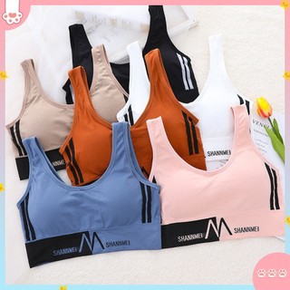✅Áo Ngực Thể Thao COD COD Loại Không Có Gọng Yoga Quần Lót Liền Mạch Thoáng Khí Chữ M đẹp Quấn Lưng Ngực Chống Sốc Cho Nữ