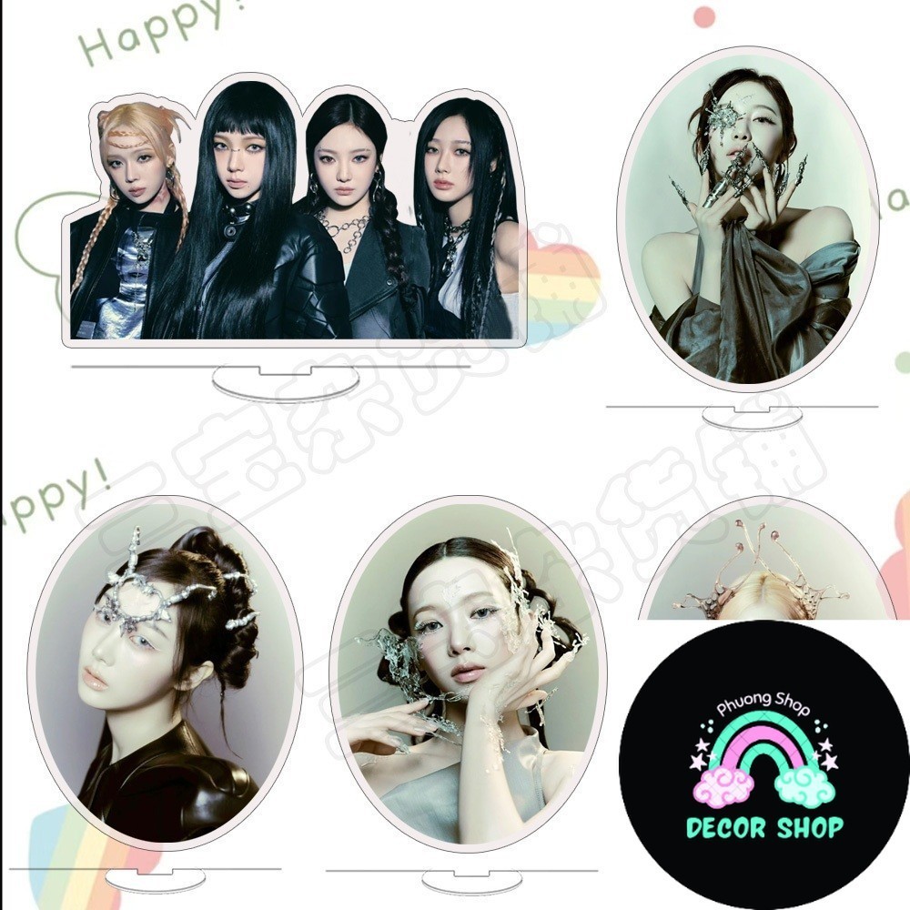 Aespa KARINA GISELLE WINTERNING Acrylic Standy Standee Hai Mặt