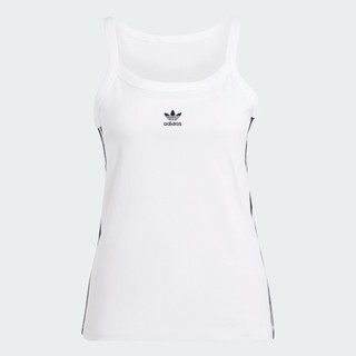 Adidas phong cách sống áo tank top 3 sọc nữ trắng ir6914