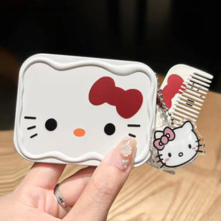 Bpurple Sanrio Hello Kitty Mini Gấp Gương Trang Điểm Có Com Di Động Dễ Thương Cho Nữ Bé Gái Gương Trang Điểm Cầm Tay Mini.