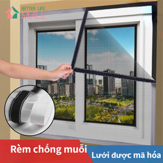 rèm chống muỗi nam châm  Cửa sổ màn hình vô hình chống muỗi không đục lỗ, màn hình cửa sổ được mã hóa