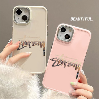 Ốp Điện Thoại Mềm Cặp Đôi Thành Phố Thời Trang Tương Thích Cho IPhone 12 11 15 14 13 Pro XS Max X XR 8 Plus 7 + Vỏ TPU Nút Độc Lập Bảo Vệ Vỏ Chống Sốc Bảo Vệ Camera